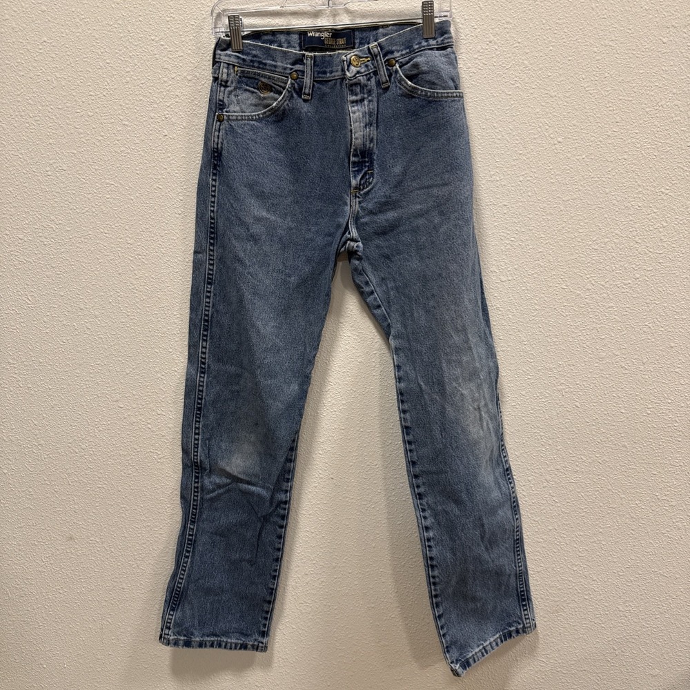 Wrangler George Strait Cowboy Cut‎ Jeans Mens 29x34 Blue Denim Straight Workwear